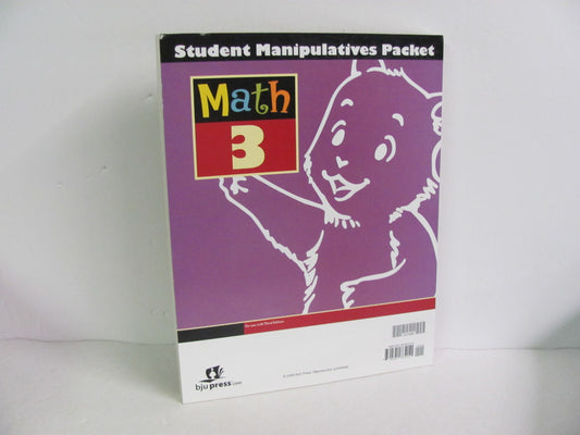Math 3 BJU Press Manipulative Set  Pre-Owned 3rd Grade Mathematics Textbooks