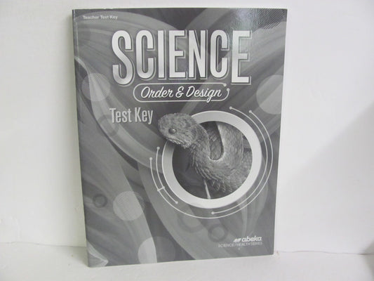 Order & Design Abeka Test Key Pre-Owned 7th Grade Science Textbooks
