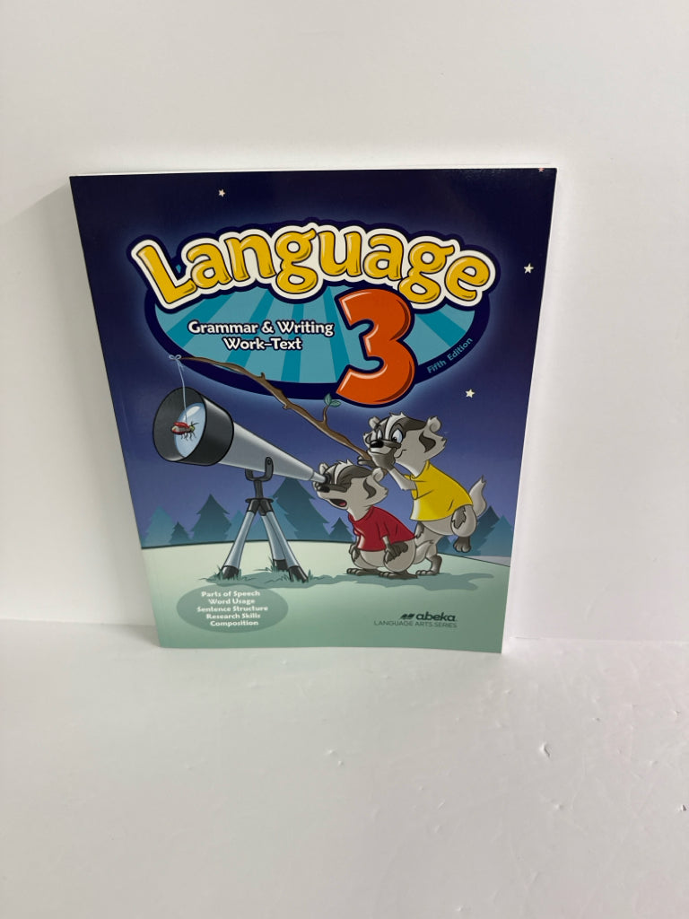 Language 3 Abeka Student Workbook Pre-Owned 3rd Grade Language Textbooks