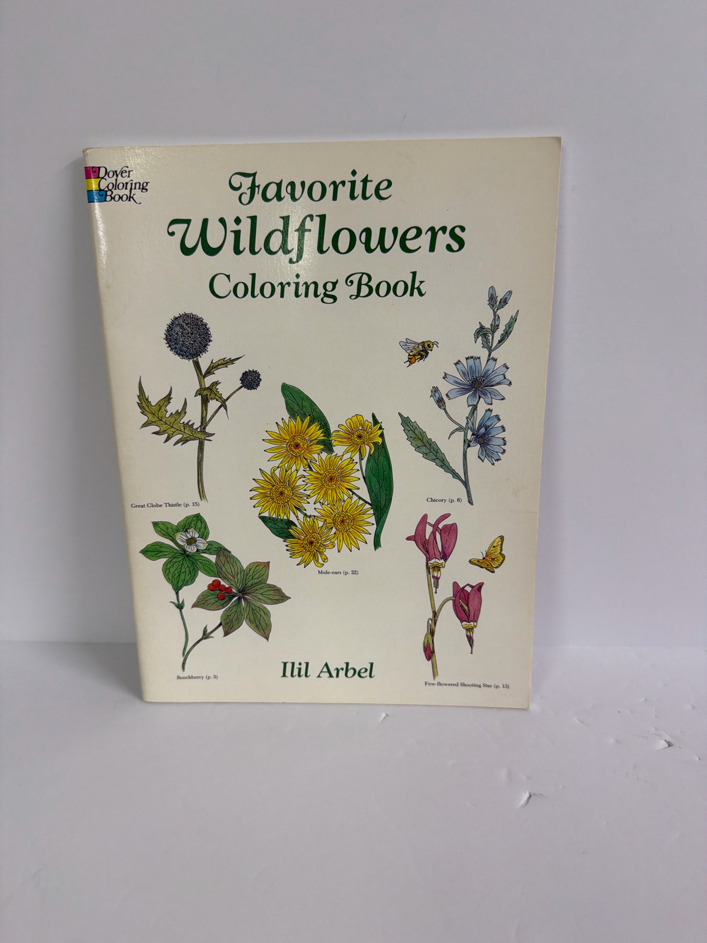 Favorite Wildflowers Dover Coloring Book Pre-Owned Ilil Arbel Art Books