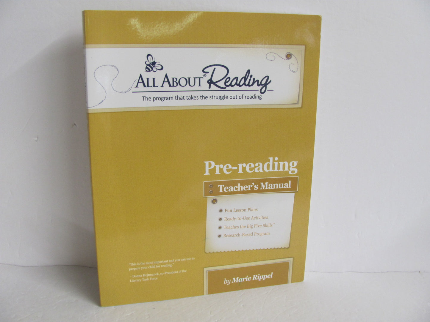 All About Reading Teacher Manual Pre-Owned Rippel Preschool Reading Textbooks