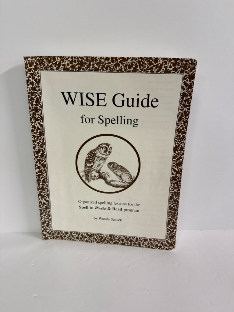 Wise Guide for Spelling Back Home Ind Lessons Pre-Owned Language Textbooks