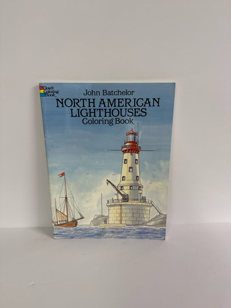 North American Lighthouses Dover Coloring Book Pre-Owned Art Books
