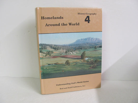 Homelands Around the World Rod & Staff Student Book Pre-Owned History Textbooks