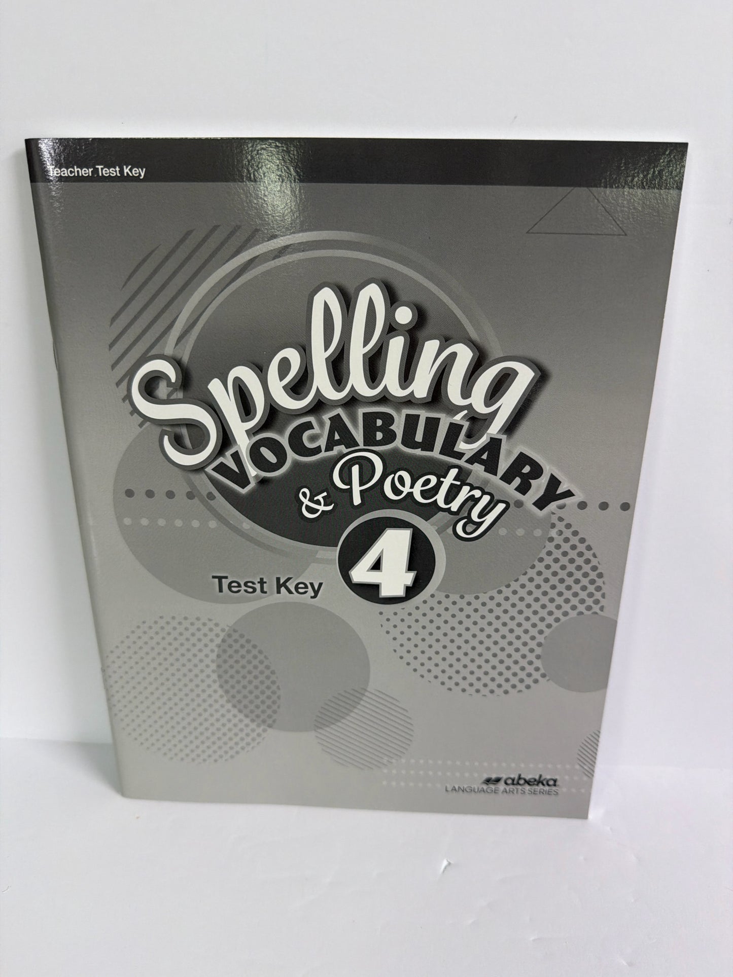 Spelling Vocabulary & Poetry Abeka Test Key Pre-Owned Spelling/Vocabulary Books
