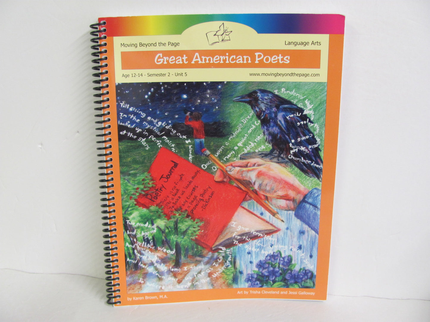 Great American Poems Moving Beyond the Page Guide Pre-Owned Unit Study Books