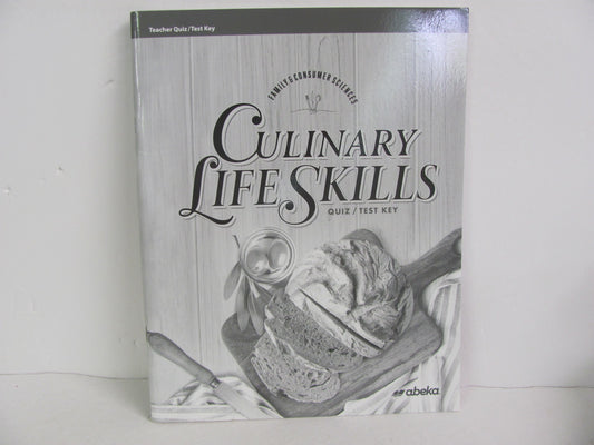 Culinary Life Skills Abeka Quiz/Test Key  Pre-Owned Electives (Books)