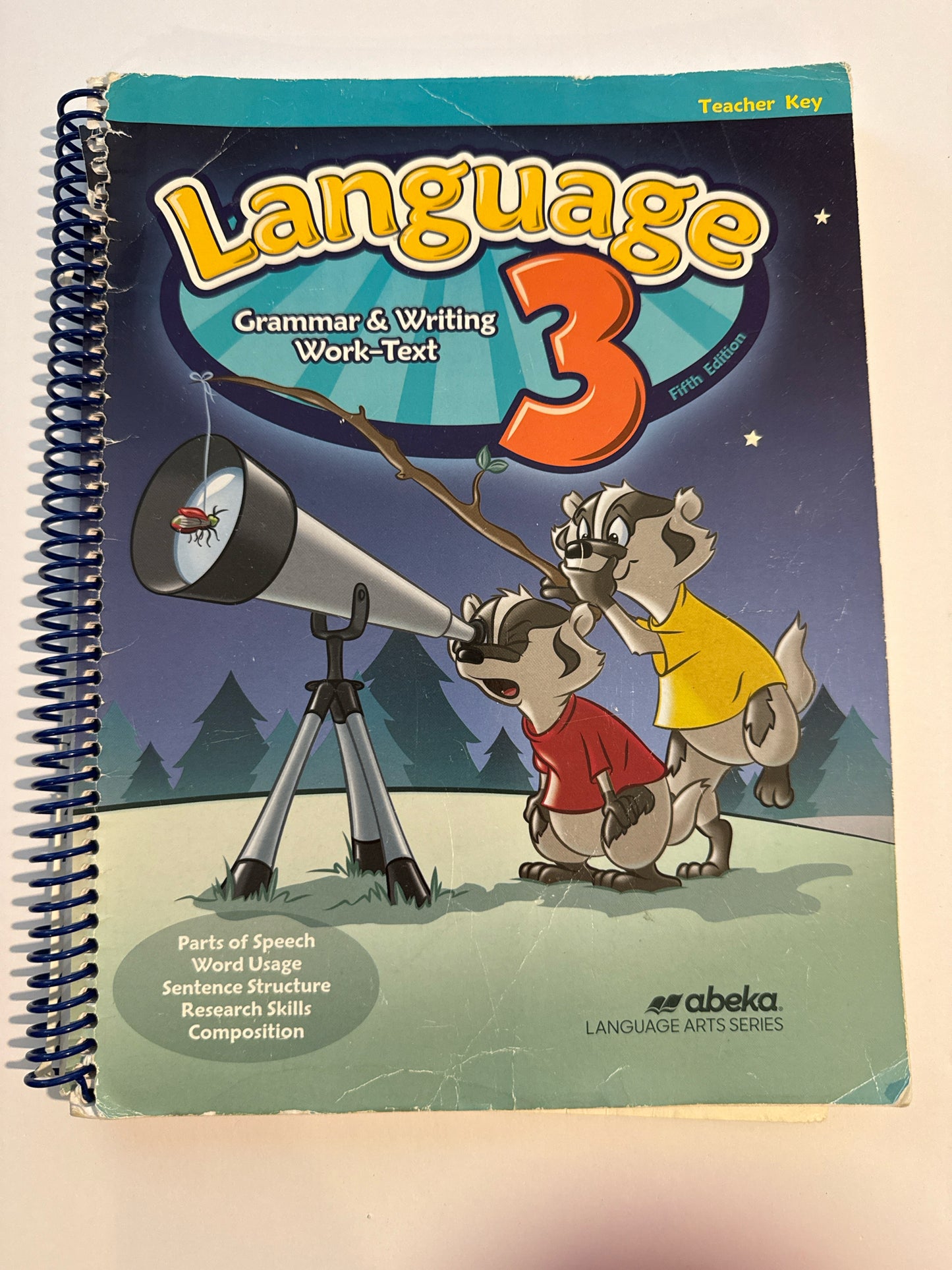 Language 3 Abeka Teacher Key Pre-Owned 3rd Grade Grammar Books