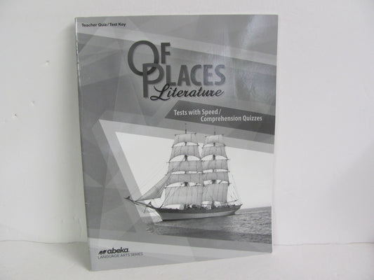 Of Places Literature Abeka Quiz/Test Key  Pre-Owned 8th Grade Reading Textbooks