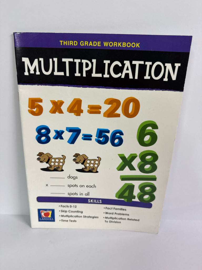 Mulitplication Landoll Workbook Pre-Owned Summer Study Books