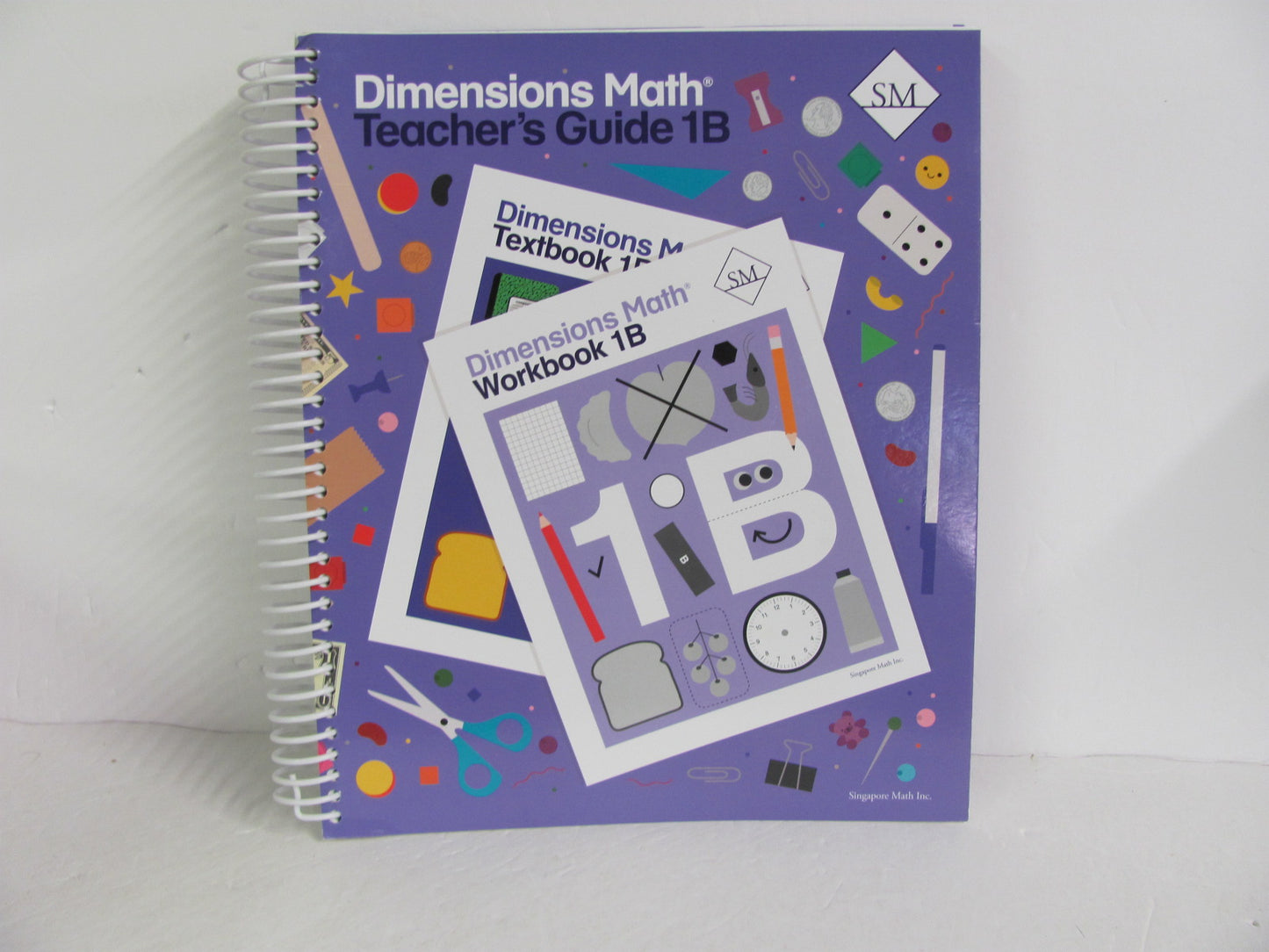 Dimensions Math 1B Singapore Teacher Guide Pre-Owned Mathematics Textbooks