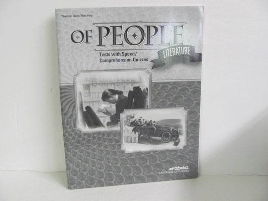 Of People Literature Abeka Quiz/Test Key  Pre-Owned 7th Grade Reading Textbooks
