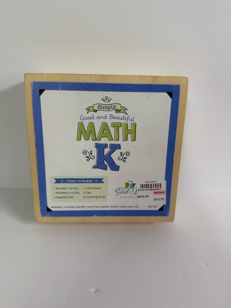 Math K The Good and the Beautiful Manipulative Set Pre-Owned Good and Beautiful