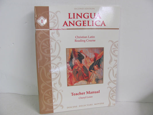 Lingua Angelica I Memoria Press Teacher Manual  Pre-Owned Elementary Latin Books