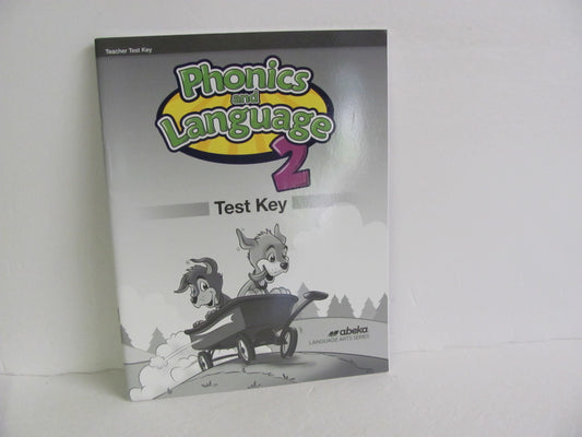 Phonics and Language 2 Abeka Test Key Pre-Owned 2nd Grade Language Textbooks