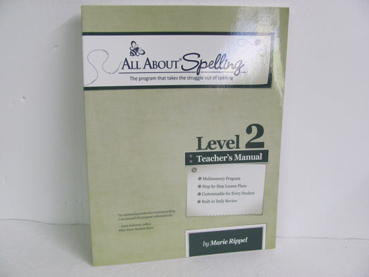 All About Spelling Level 2 All About Learning Rippel Spelling/Vocabulary Books