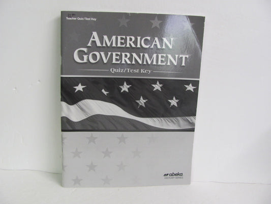 American Government Abeka Quiz/Test Key  Pre-Owned 12th Grade History Textbooks