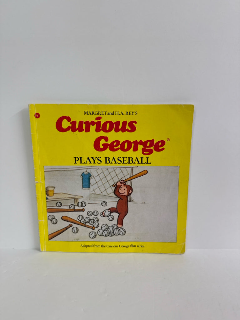 Curious George Plays Baseball Margret & H.A. Rey Paperback Books