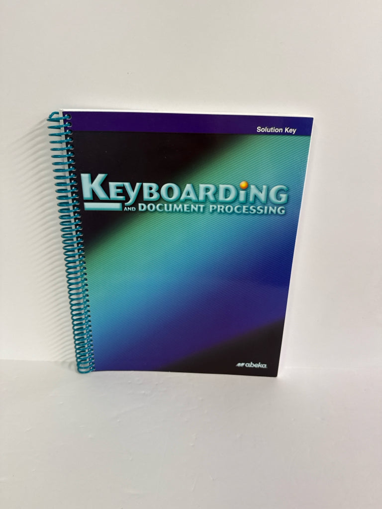 Keyboarding Abeka Solution Key Pre-Owned High School Electives Books