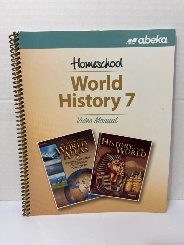 World History 7 Abeka Video Manual- Pre-Owned 7th Grade Educator Resources