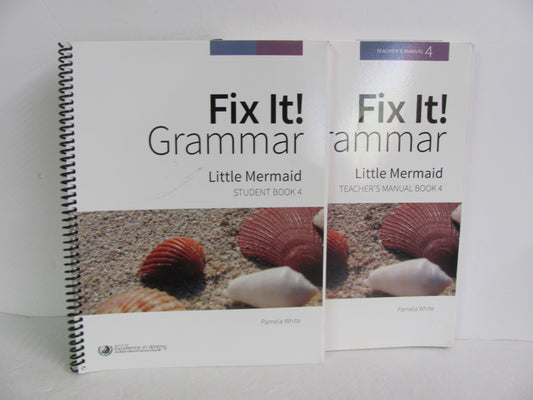 Fix It Grammar - Little Mermaid IEW Set  Pre-Owned White Creative Writing Books