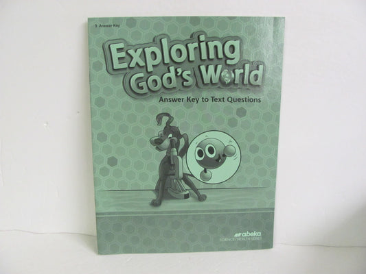 Exploring God's World Abeka Answer Key  Pre-Owned 3rd Grade Science Textbooks