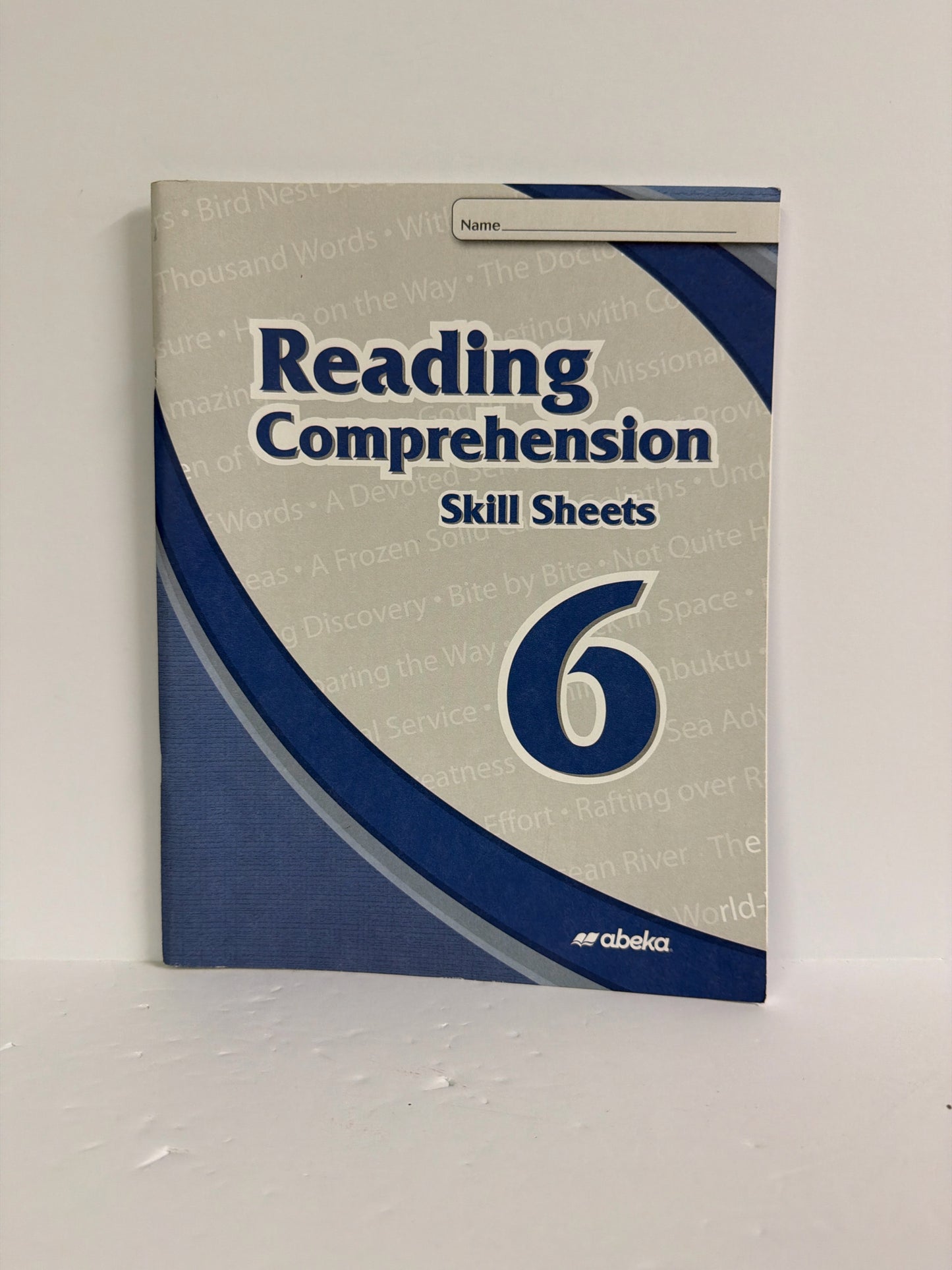 Reading Comprehension 6 Abeka Skill Sheets Pre-Owned 6th Grade Reading Textbooks