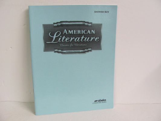American Literature Abeka Answer Key  Pre-Owned 11th Grade Reading Textbooks