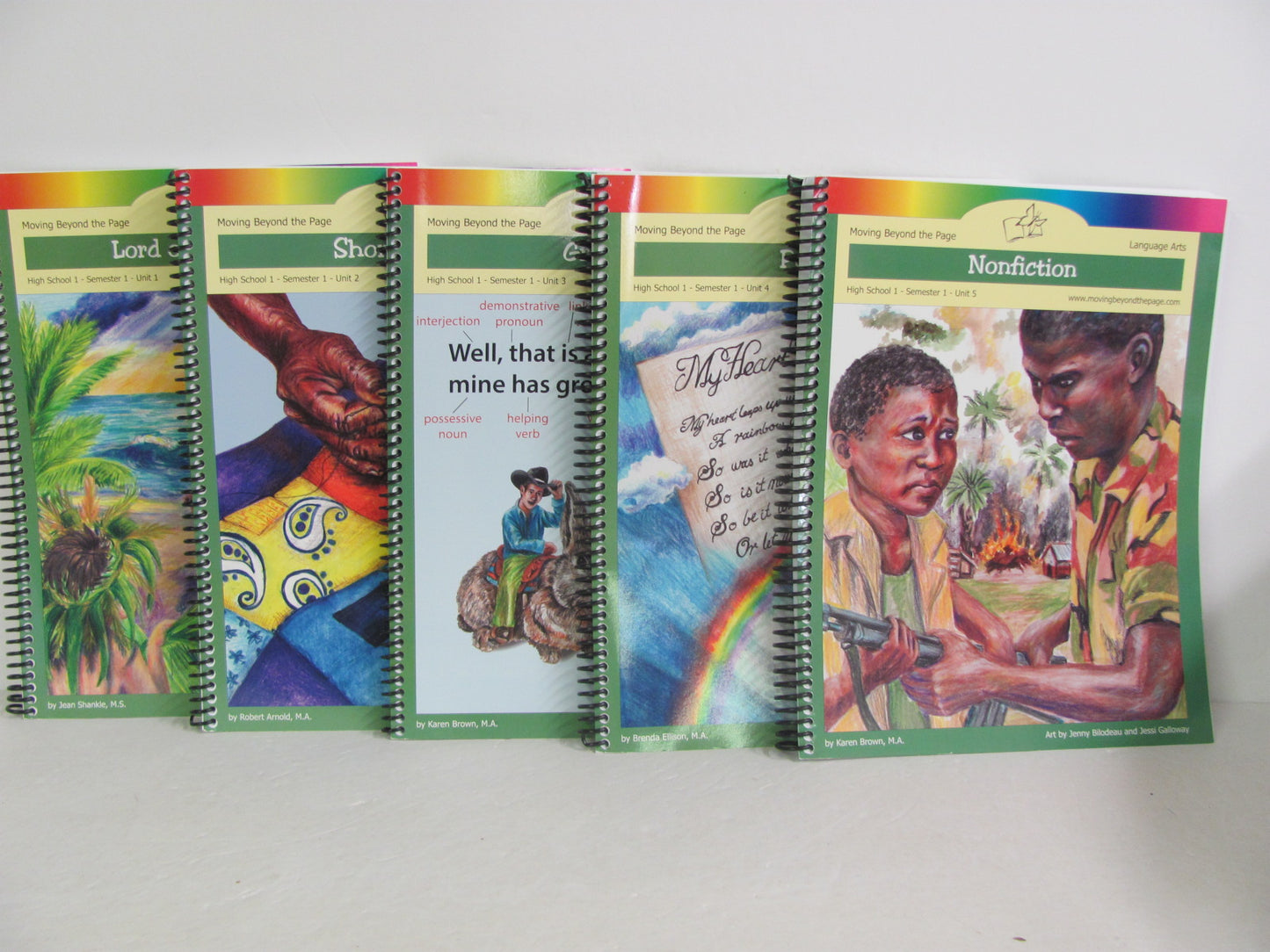 Language Arts Moving Beyond the Page Set Pre-Owned Gaines Language Textbooks