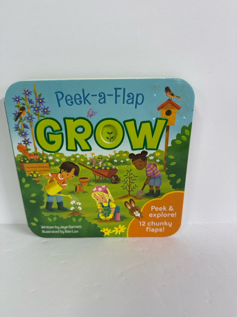 Peek-a-Flap Grow Jaye Garnett Cottage Door Press Hardback Books