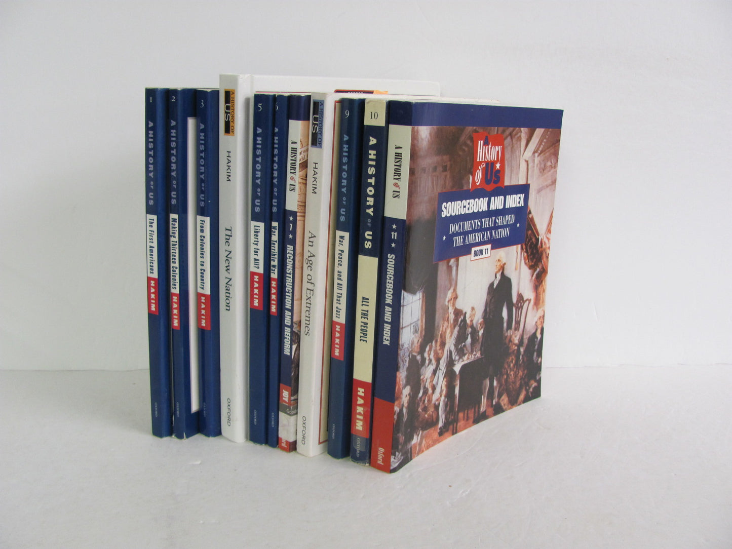 A History of US Oxford Set Pre-Owned Hakim Elementary American History Books