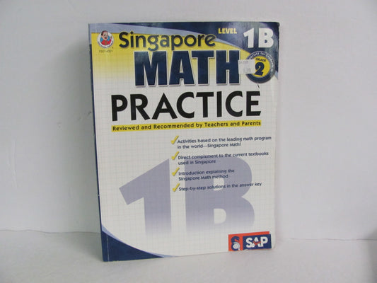 Math Practice Singapore Workbook  Pre-Owned 1st Grade Mathematics Textbooks