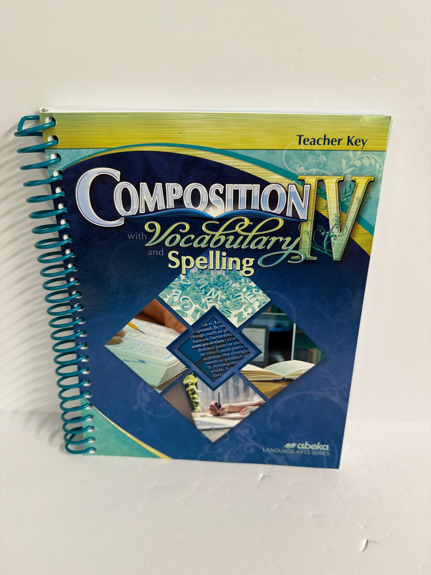 Composition Vocabulary Spelling IV Abeka Teacher Key Pre-Owned Writing Books