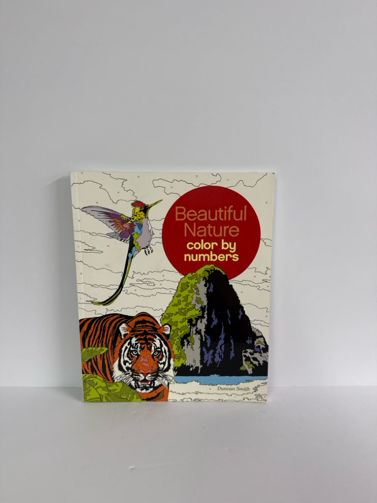 Beautiful Nature Sirius Publishing Coloring Book Pre-Owned Art Books