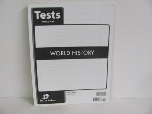 World History BJU Press Tests  Pre-Owned 10th Grade History Textbooks