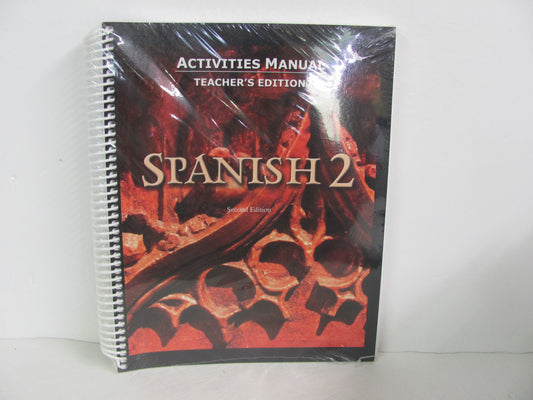 Spanish 2 BJU Press Activity Key Pre-Owned High School Spanish Books