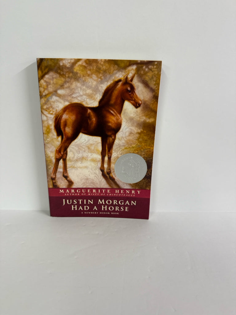 Justin Morgan Had a Horse Aladdin Pre-Owned Marguerite Henry Fiction Books
