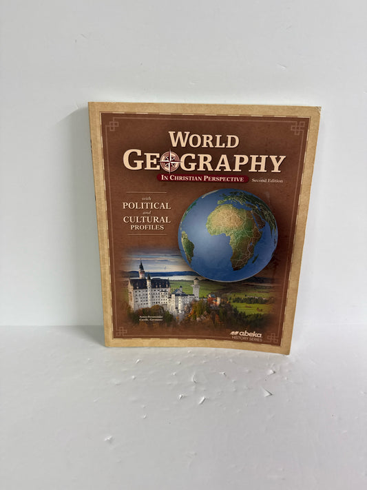 World Geography Abeka Student Text Pre-Owned 9th Grade History Textbooks