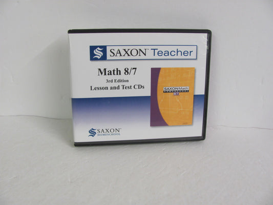 Math 87 Saxon Teacher CD-Rom  Pre-Owned 7th Grade Mathematics Textbooks