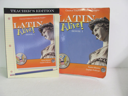 Latin Alive Book 1 Classical Academic Set  Pre-Owned High School Latin Books