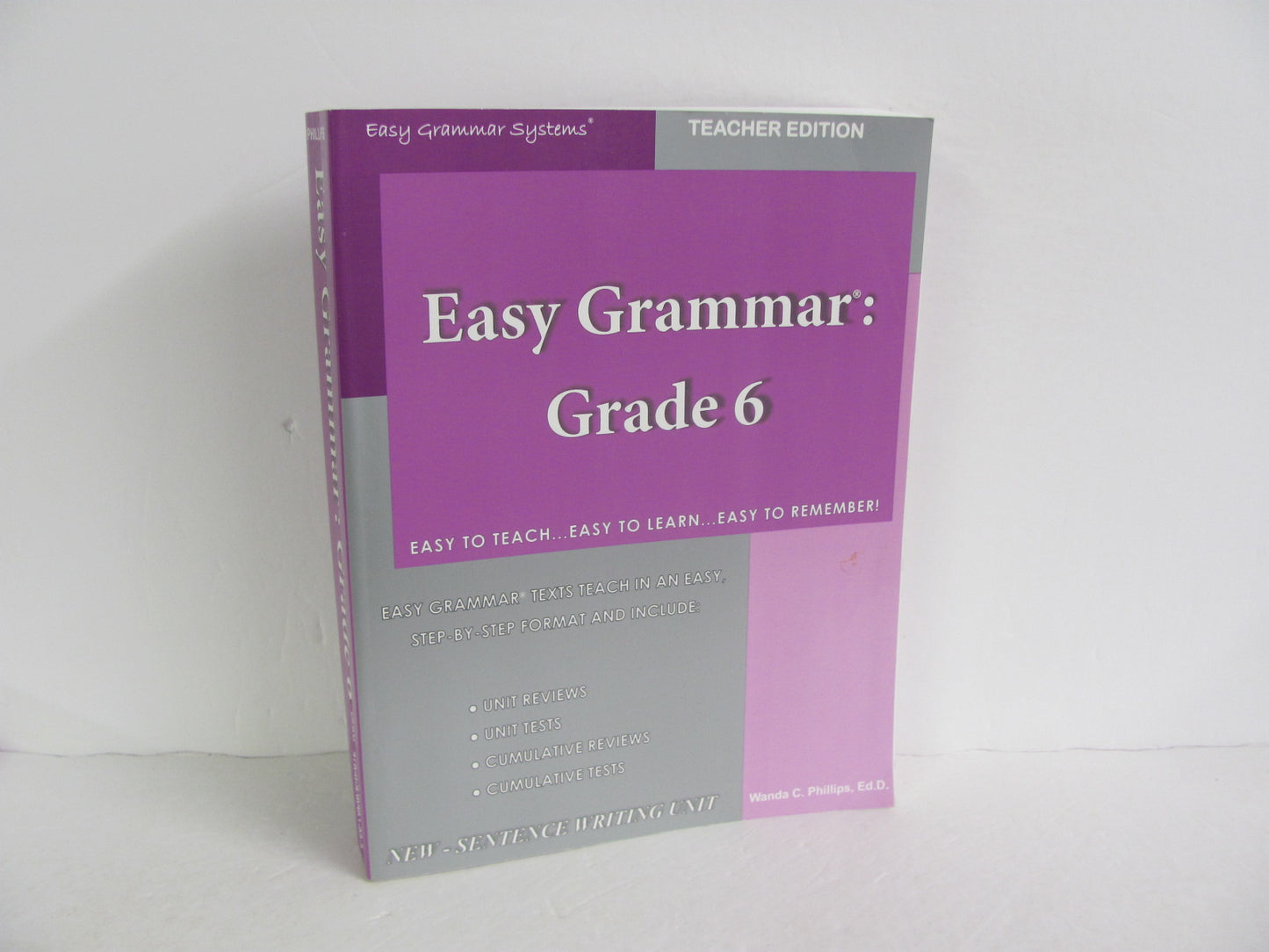 Easy Grammar 6 Easy Grammar Teacher Edition Pre-Owned Language Textbooks