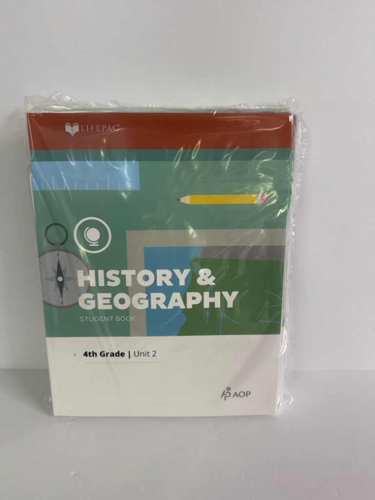 History & Geography Alpha Omega Set Pre-Owned 4th Grade History Textbooks