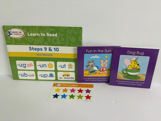 Learn to Read Hooked on Phonics Set Pre-Owned Early Learning Books