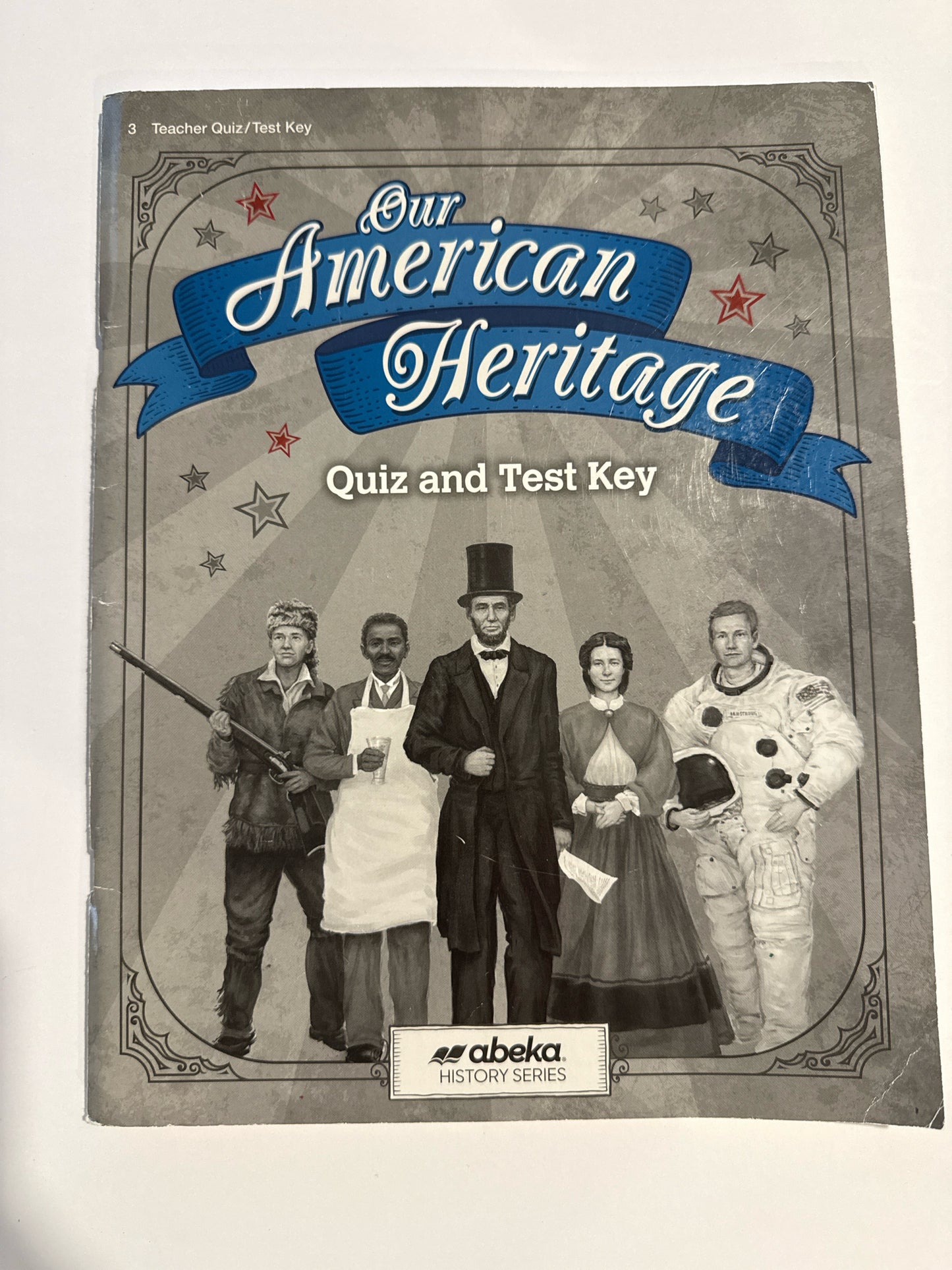 Our American Heritage Abeka Quiz/Test Key Pre-Owned 3rd Grade History Textbooks