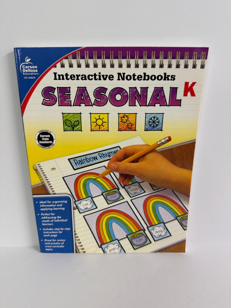 Interactive Notebooks Seasonal Carson Dellosa Supplemental Study