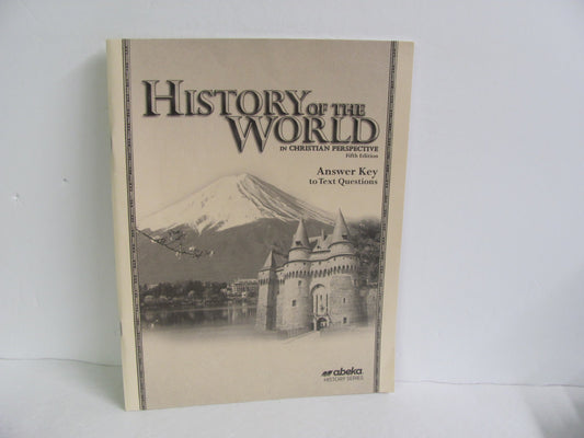 History of the World Abeka Answer Key  Pre-Owned 7th Grade History Textbooks