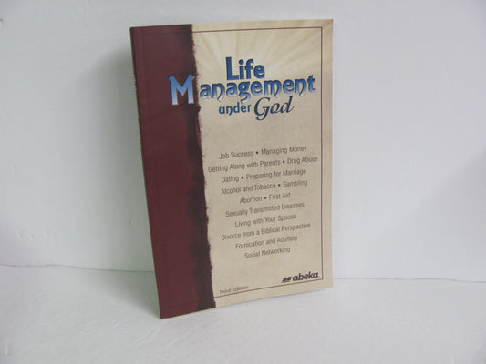 Life Management Under God Abeka Student Book Pre-Owned Bible Textbooks