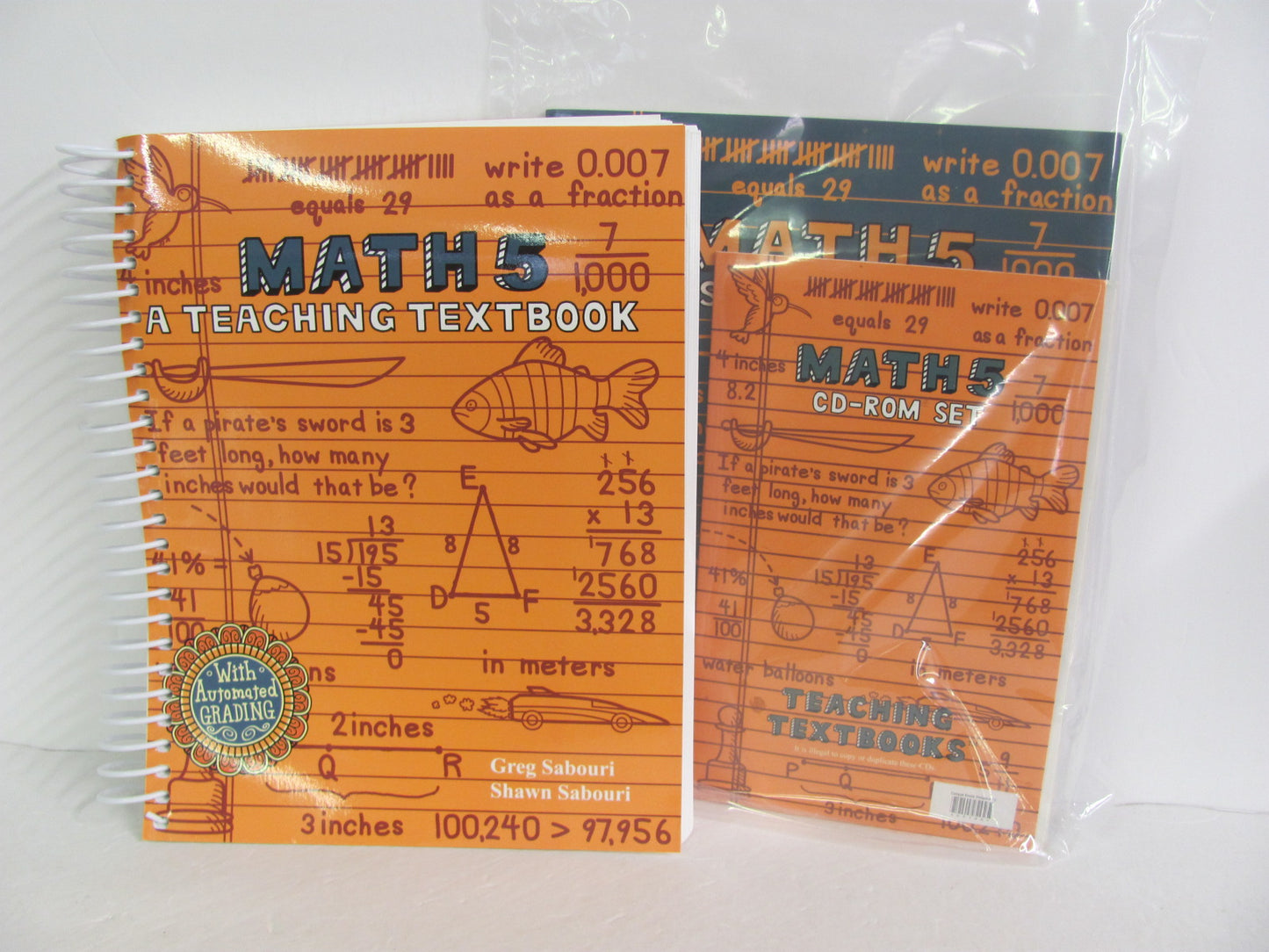 Math 5 Teaching Textbook Set Pre-Owned 5th Grade Mathematics Textbooks