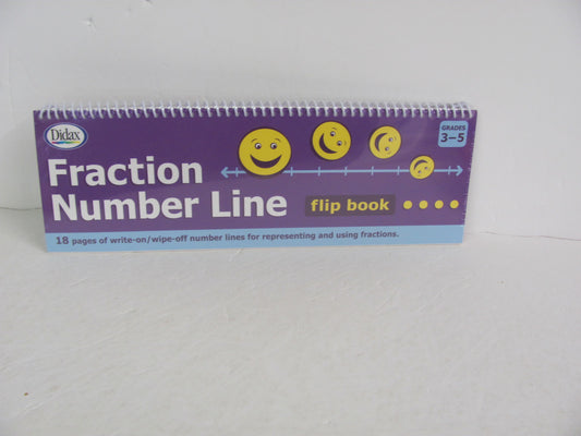 Fraction Number Line Didax Flip Book  Pre-owned 3rd Grade Math Help Books