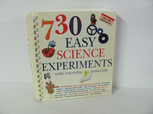 730 Easy Science Experiments Tess Press Pre-Owned Experiments Books